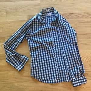 Express Mens Plaid Button Up
